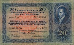 20 Francs SUISSE  1933 P.39d