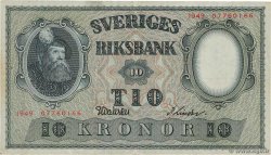 10 Kronor SUÈDE  1949 P.40j SS