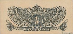 1/2 Roepiah NETHERLANDS INDIES  1944 P.128a UNC-