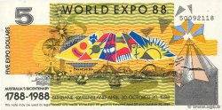 5 Dollars AUSTRALIA  1988 P.-