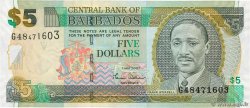 5 Dollars BARBADOS  2007 P.67a q.FDC