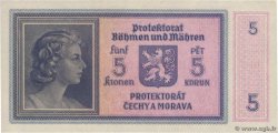 5 Korun BOEMIA E MORAVIA  1940 P.04a FDC