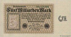 5 Milliarden Mark GERMANIA  1923 P.115b SPL