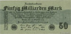 50 Milliards Mark GERMANY  1923 P.125b