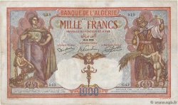 1000 Francs ALGERIA  1926 P.083a MB