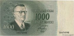 1000 Markkaa FINLAND  1955 P.093a VF
