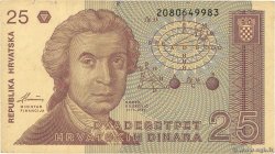 25 Dinara CROATIE  1991 P.19b