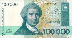 100000 Dinara CROACIA  1993 P.27a