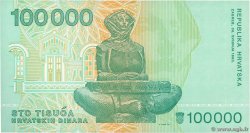 100000 Dinara CROAZIA  1993 P.27a FDC