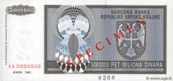 5000000 Dinara Spécimen CROATIA  1993 P.R11s UNC