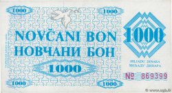 1000 Dinara BOSNIA HERZEGOVINA Zenica 1992 P.008g