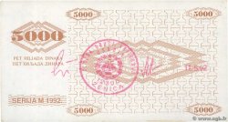 5000 Dinara BOSNIE HERZÉGOVINE Zenica 1992 P.009g SPL
