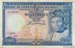 1000 Francs MALí  1960 P.09 MBC+
