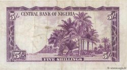 5 Shillings NIGERIA  1958 P.02a SS