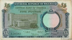 5 Pounds NIGERIA  1967 P.09 TB+