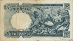 5 Pounds NIGERIA  1967 P.09 BC+