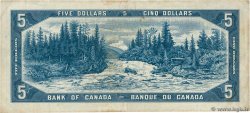 5 Dollars CANADá
  1954 P.077b BC+