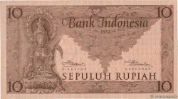 10 Rupiah INDONESIA  1952 P.043b FDC