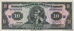 10 Sucres ECUADOR  1974 P.101Ab SC