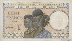 100 Francs AFRIQUE OCCIDENTALE FRANÇAISE (1895-1958)  1941 P.23 TTB
