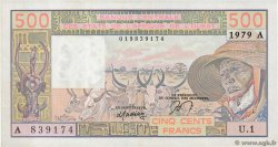 500 Francs WEST AFRICAN STATES  1979 P.105Aa XF