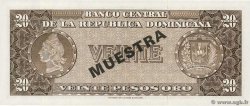 20 Pesos Oro Spécimen RÉPUBLIQUE DOMINICAINE  1964 P.102s2 NEUF