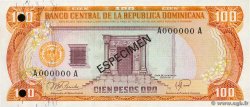 100 Pesos Oro Spécimen RÉPUBLIQUE DOMINICAINE  1978 P.122s1 FDC