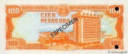 100 Pesos Oro Spécimen RÉPUBLIQUE DOMINICAINE  1978 P.122s1 NEUF