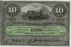 10 Pesos CUBA  1896 P.049c UNC
