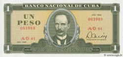 1 Peso KUBA  1985 P.102b ST