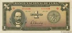 1 Peso CUBA  1975 P.106a SC+