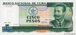 5 Pesos CUBA  1991 P.108a UNC