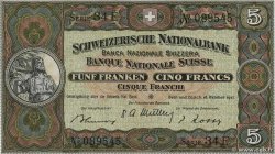 5 Francs SUISSE  1947 P.11m VZ+