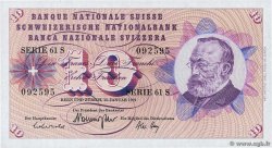 10 Francs SUISSE  1969 P.45o NEUF