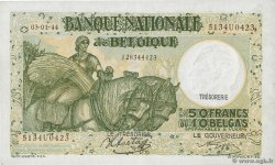 50 Francs - 10 Belgas BELGIUM  1944 P.106 UNC-