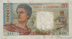 20 Francs TAHITI  1960 P.21c pr.TTB