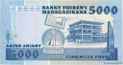 5000 Francs - 1000 Ariary MADAGASCAR  1988 P.073b UNC-