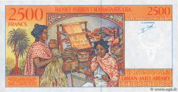 2500 Francs - 500 Ariary MADAGASKAR  1998 P.081 fST+