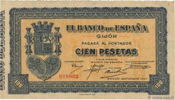 100 Pesetas ESPAGNE Gijon 1937 PS.580