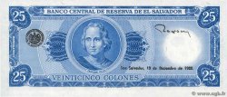 25 Colones EL SALVADOR  1980 P.130b UNC
