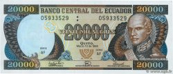 20000 Sucres ECUADOR  1999 P.129 UNC