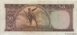 50 Lira TURQUíA  1960 P.166 MBC