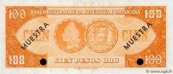 100 Pesos Oro Spécimen RÉPUBLIQUE DOMINICAINE  1964 P.104s2 q.FDC