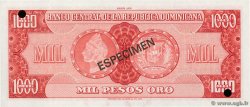 1000 Pesos Oro Spécimen RÉPUBLIQUE DOMINICAINE  1976 P.115s2 NEUF
