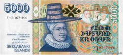 5000 Kronur ISLANDIA  2001 P.60 EBC+