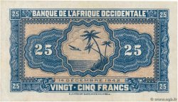 25 Francs FRENCH WEST AFRICA  1942 P.30a AU