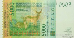 5000 Francs STATI AMERICANI AFRICANI  2011 P.317Cj q.FDC