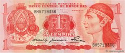 1 Lempira HONDURAS  1980 P.068a FDC