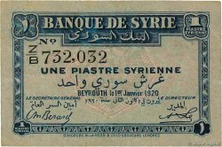 1 Piastre SYRIA  1920 P.006 VF