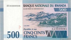 500 Francs RUANDA  1994 P.23 q.FDC